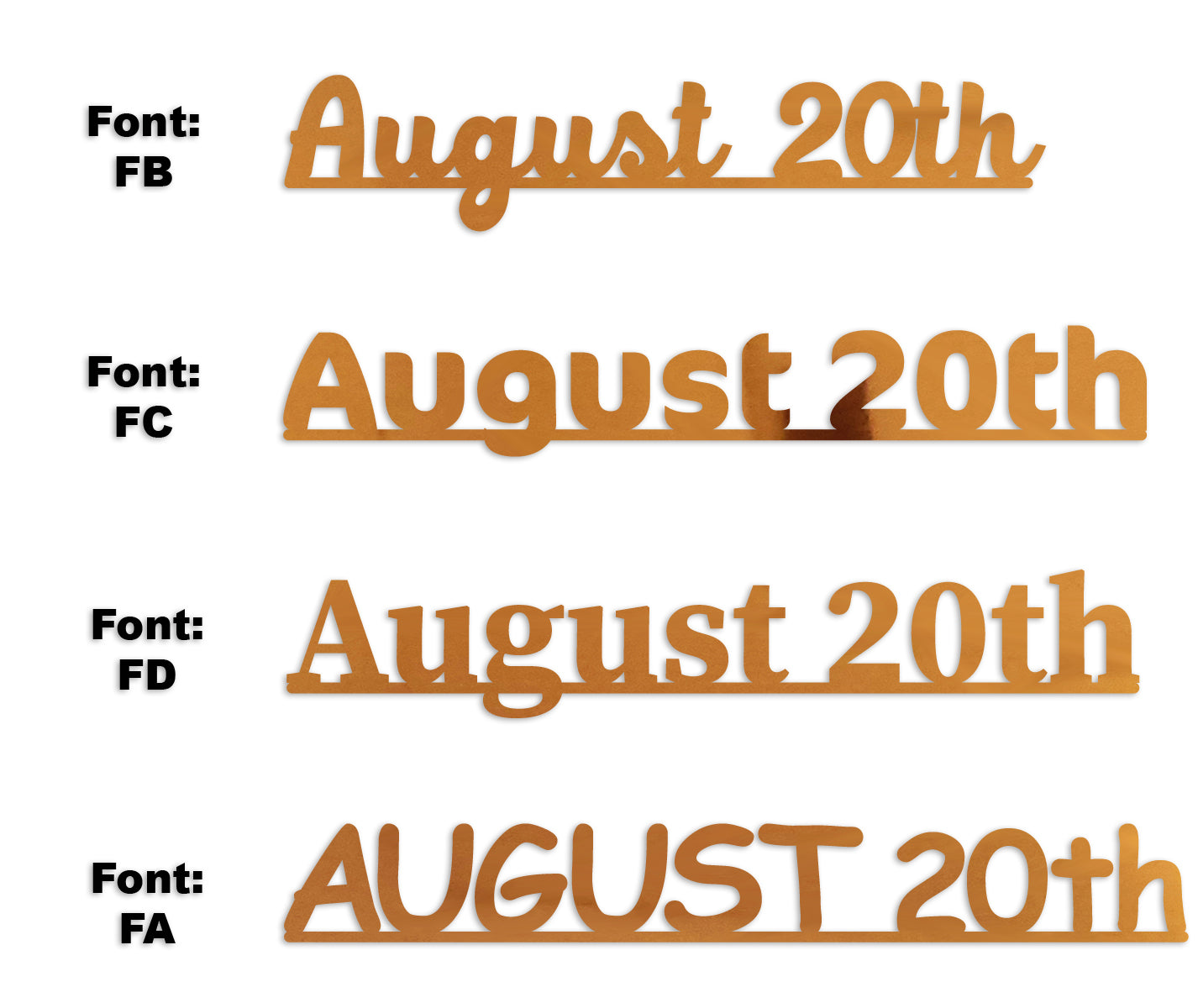 Custom-Fetti Date - AUGUST 20th Orange