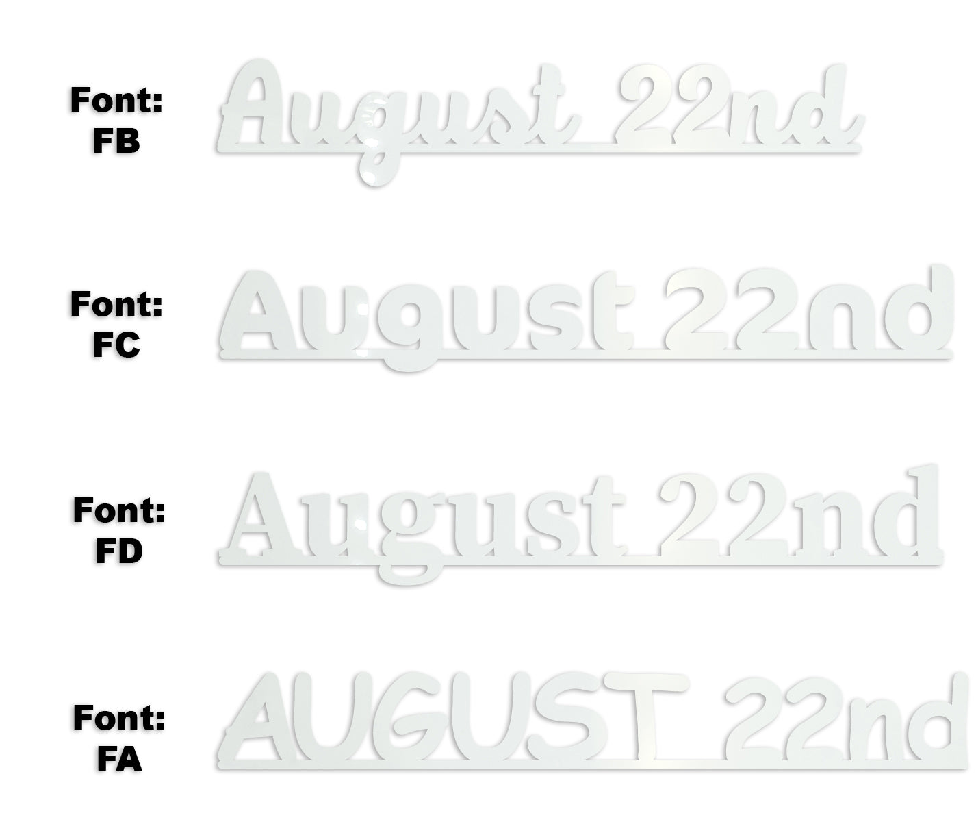 Custom-Fetti Date - AUGUST 22nd White