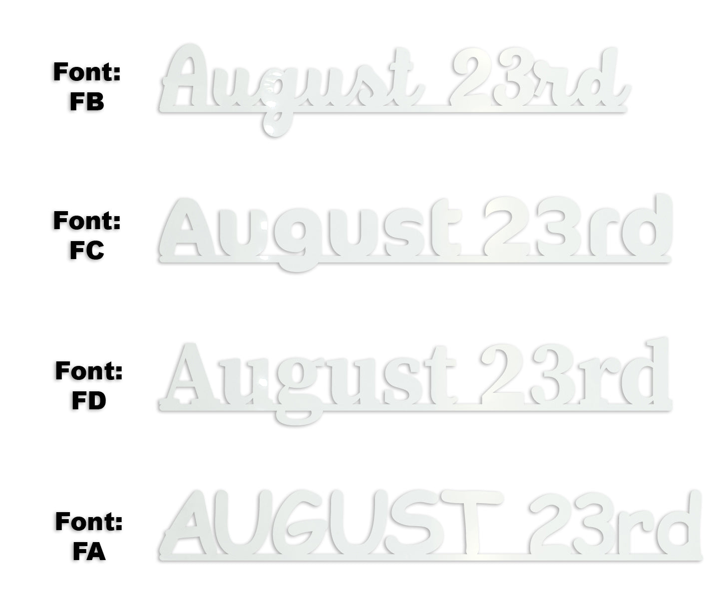 Custom-Fetti Date - AUGUST 23rd White