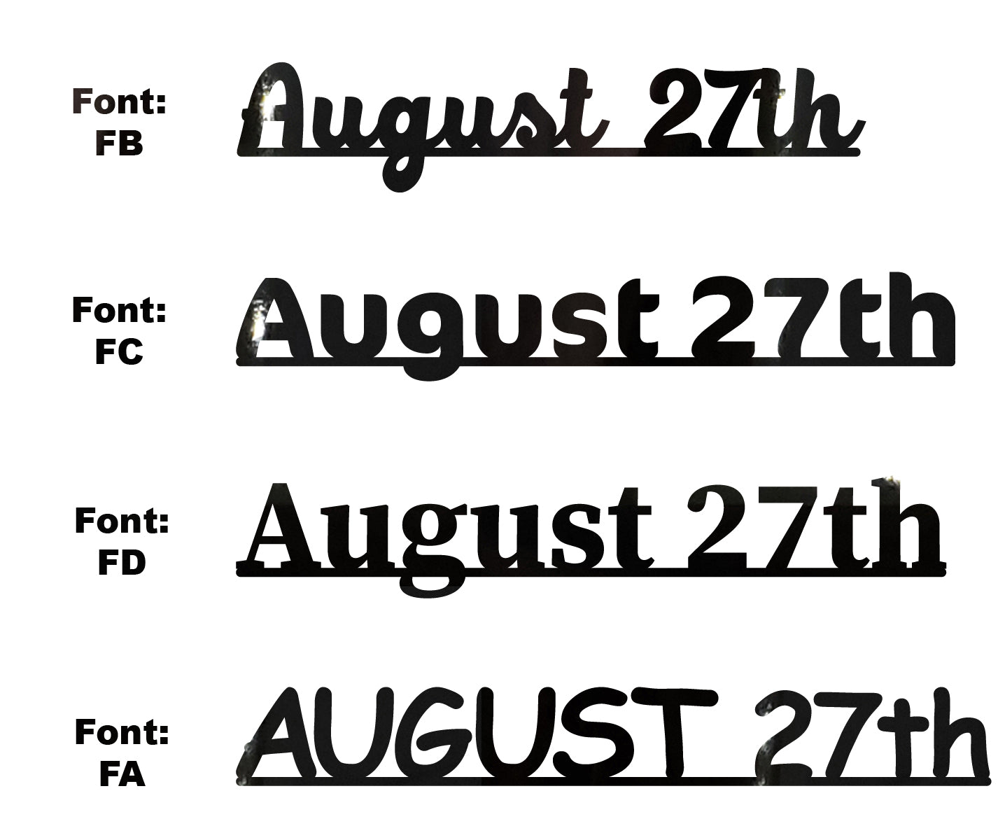 Custom-Fetti Date - AUGUST 27th Black