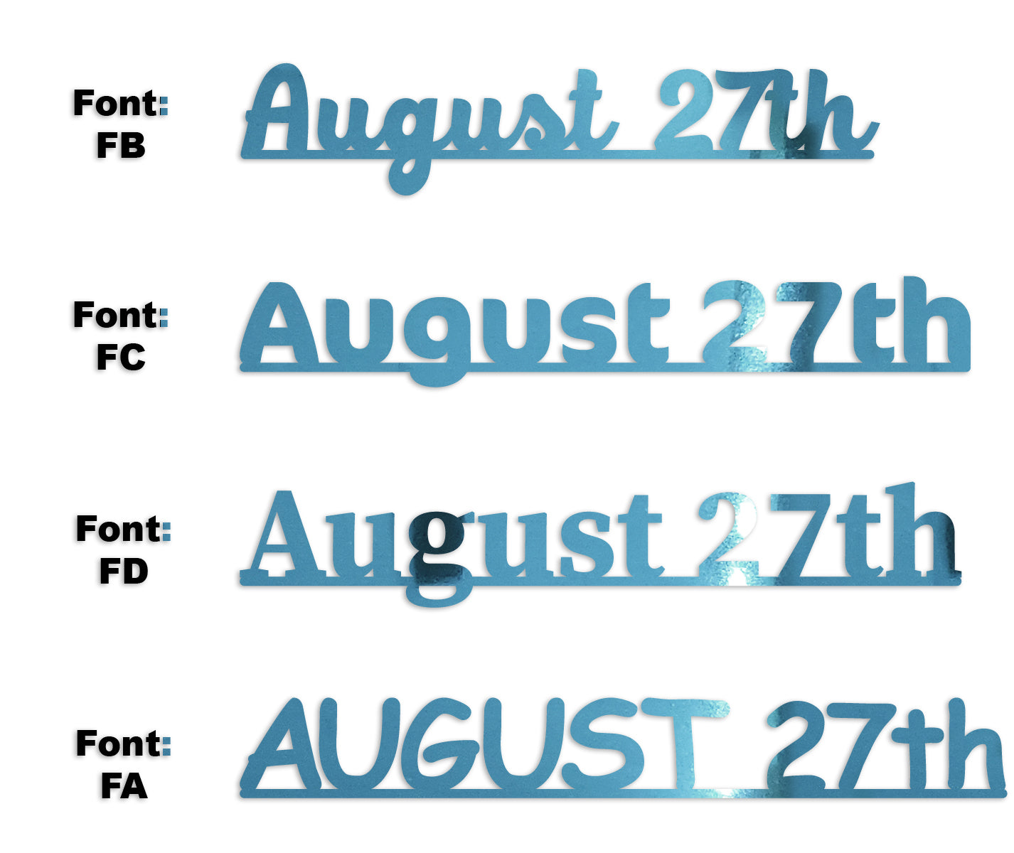 Custom-Fetti Date - AUGUST 27th Blue Sky