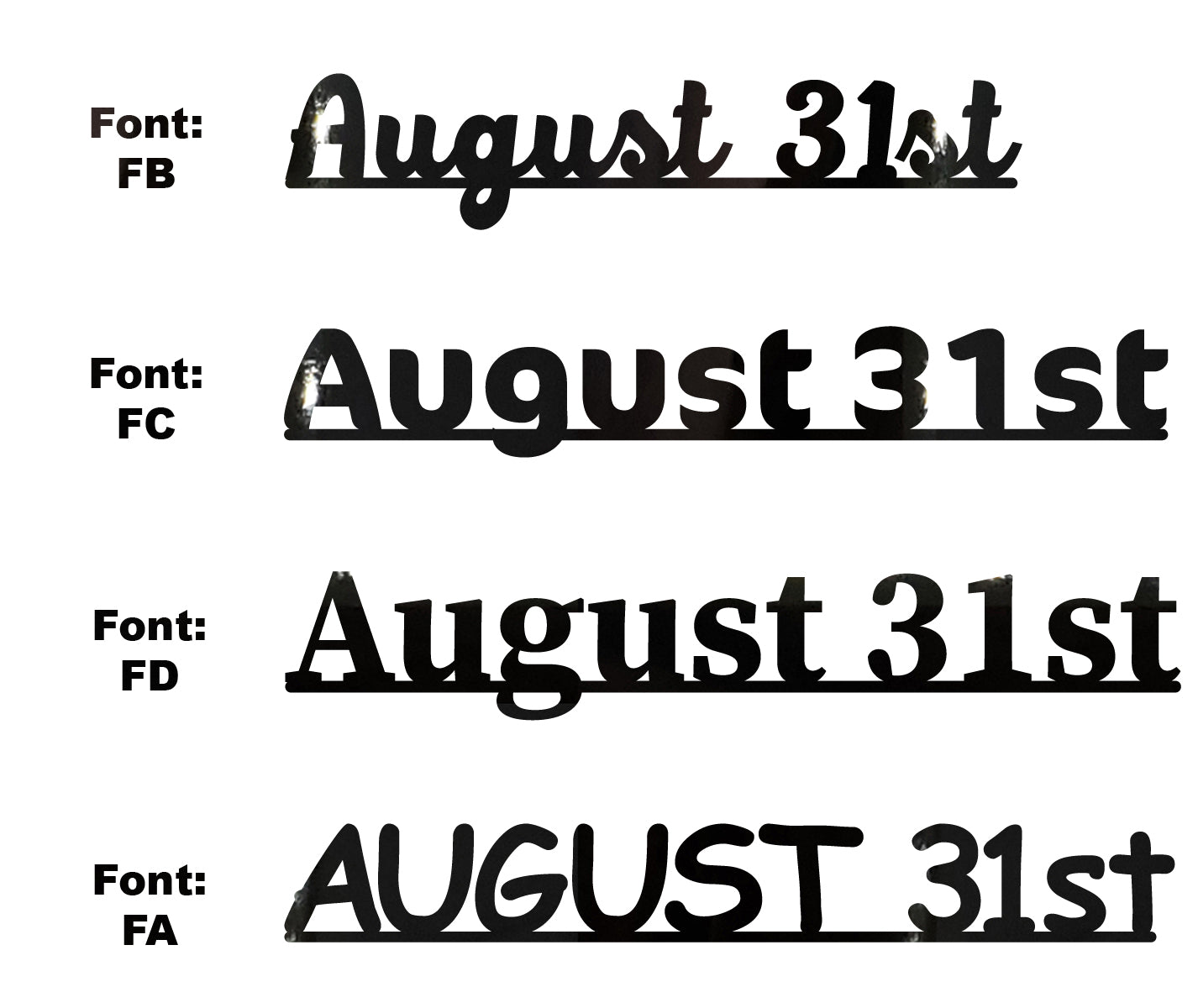 Custom-Fetti Date - AUGUST 31st Black