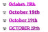 Custom-Fetti Date - OCTOBER 19th Fuchsia