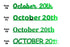 Custom-Fetti Date - OCTOBER 20th Green