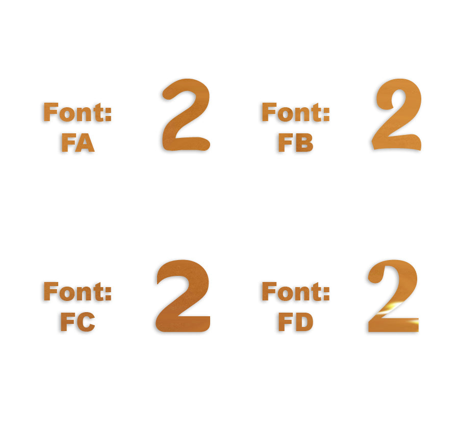 Custom-Fetti Number - 2 Orange