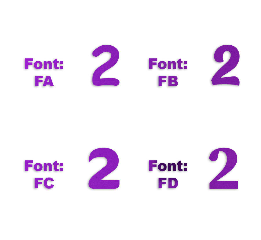 Custom-Fetti Number - 2 Purple