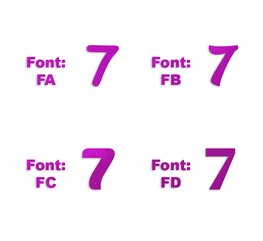 Custom-Fetti Number - 7 Fuchsia