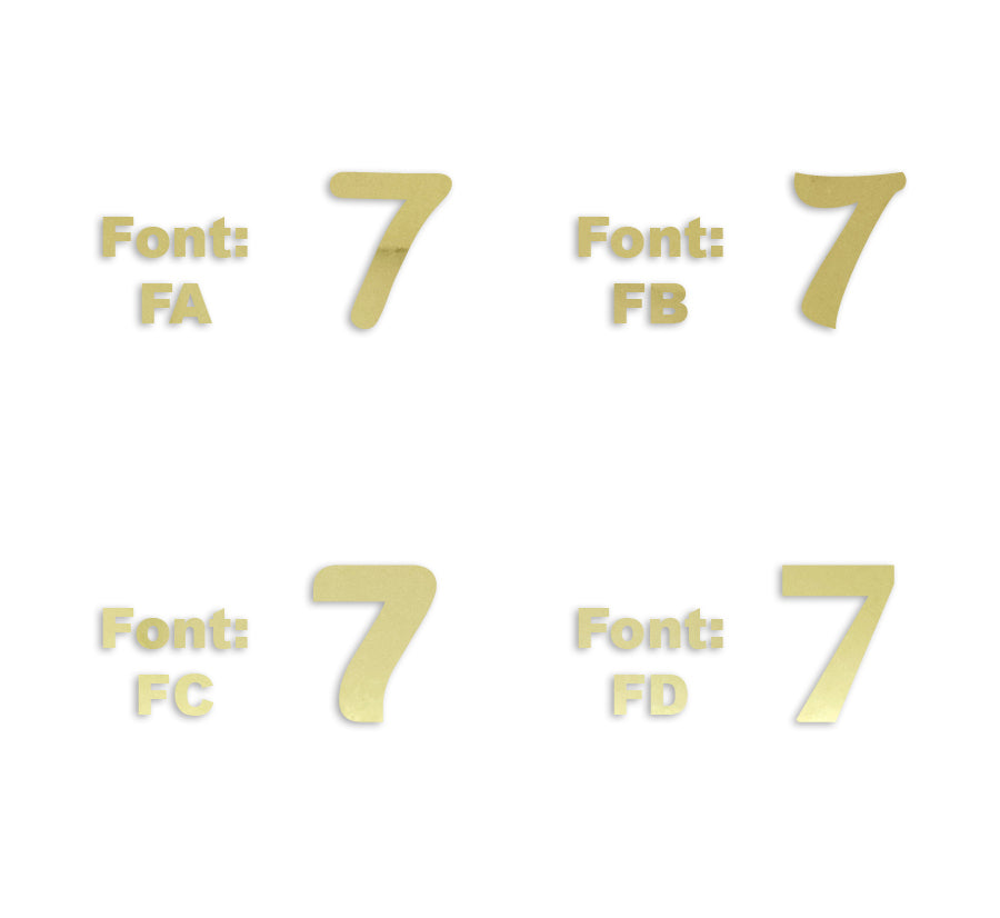 Custom-Fetti Number - 7 Gold