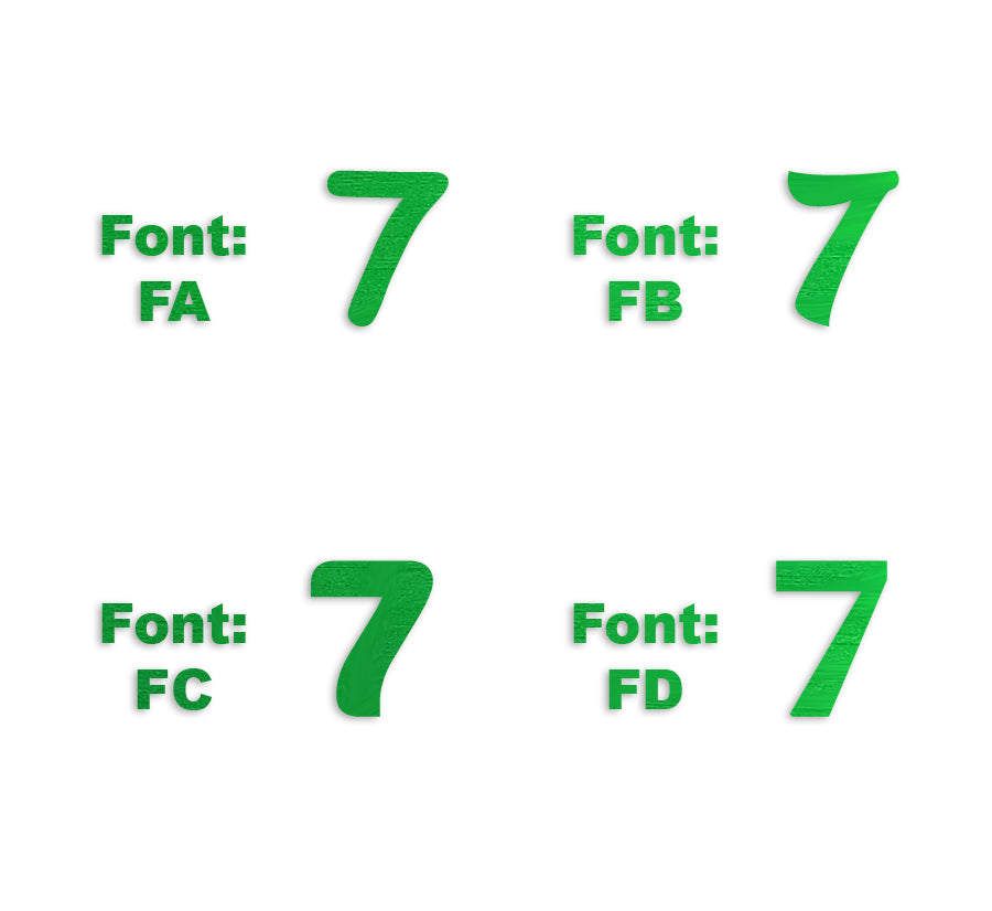 Custom-Fetti Number - 7 Green