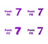 Custom-Fetti Number - 7 Purple