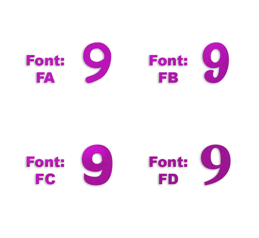 Custom-Fetti Number - 9 Fuchsia