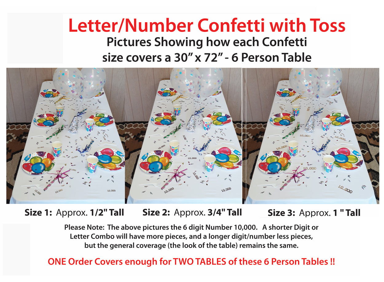 Number/Letter Area Toss