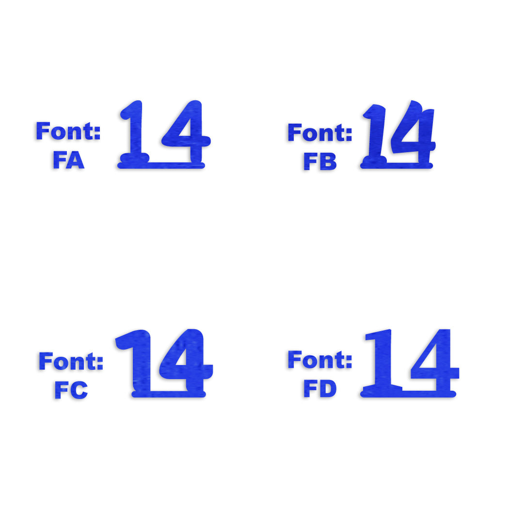 Custom-Fetti Number - 14 Blue Royal