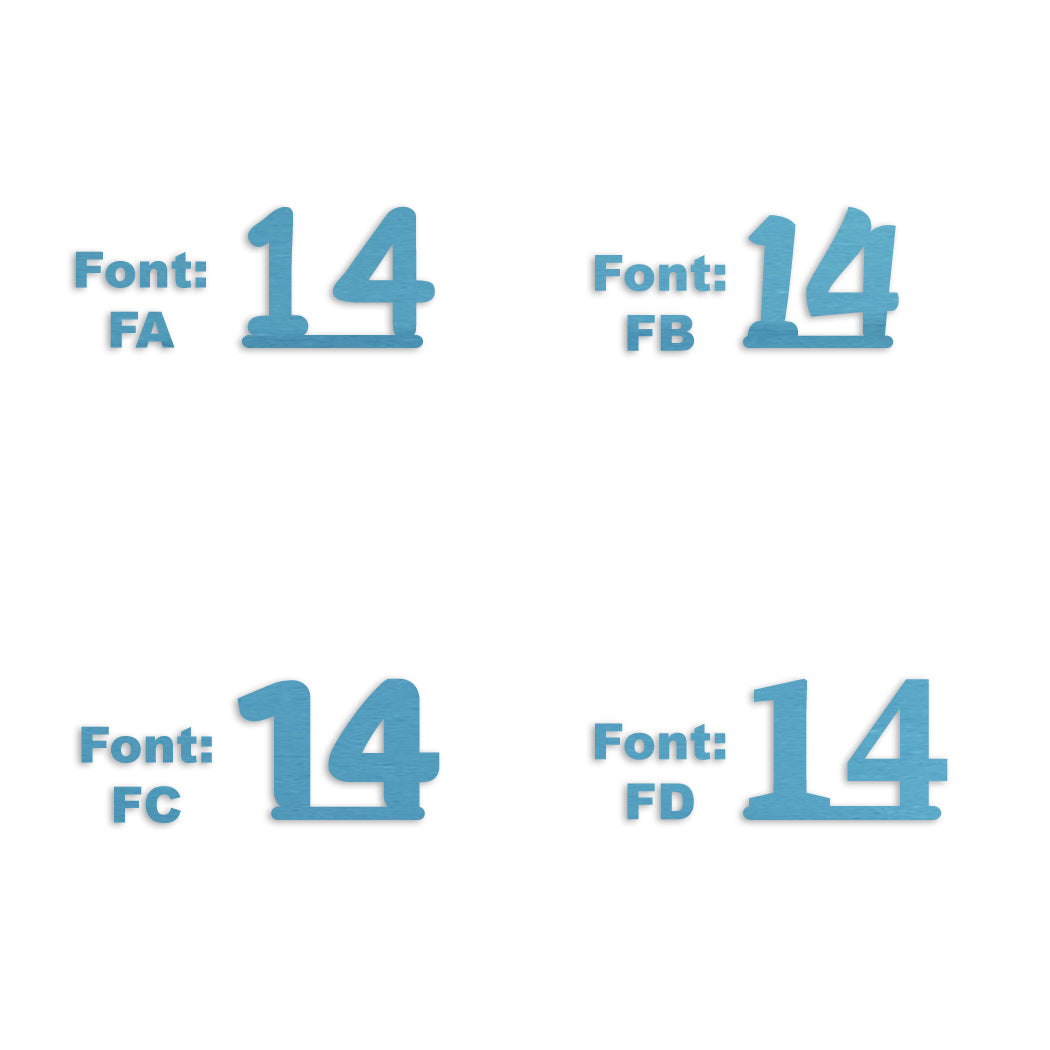 Custom-Fetti Number - 14 Blue Sky