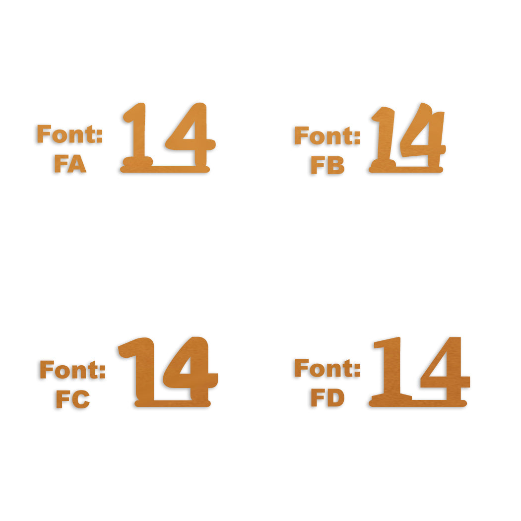 Custom-Fetti Number - 14 Orange