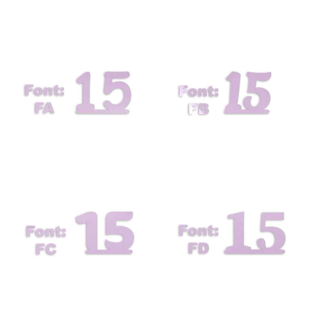 Custom-Fetti Number - 15 Pink