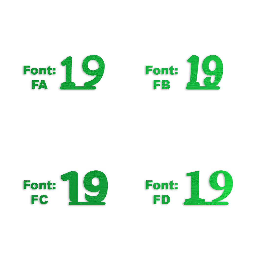 Custom-Fetti Number - 19 Green