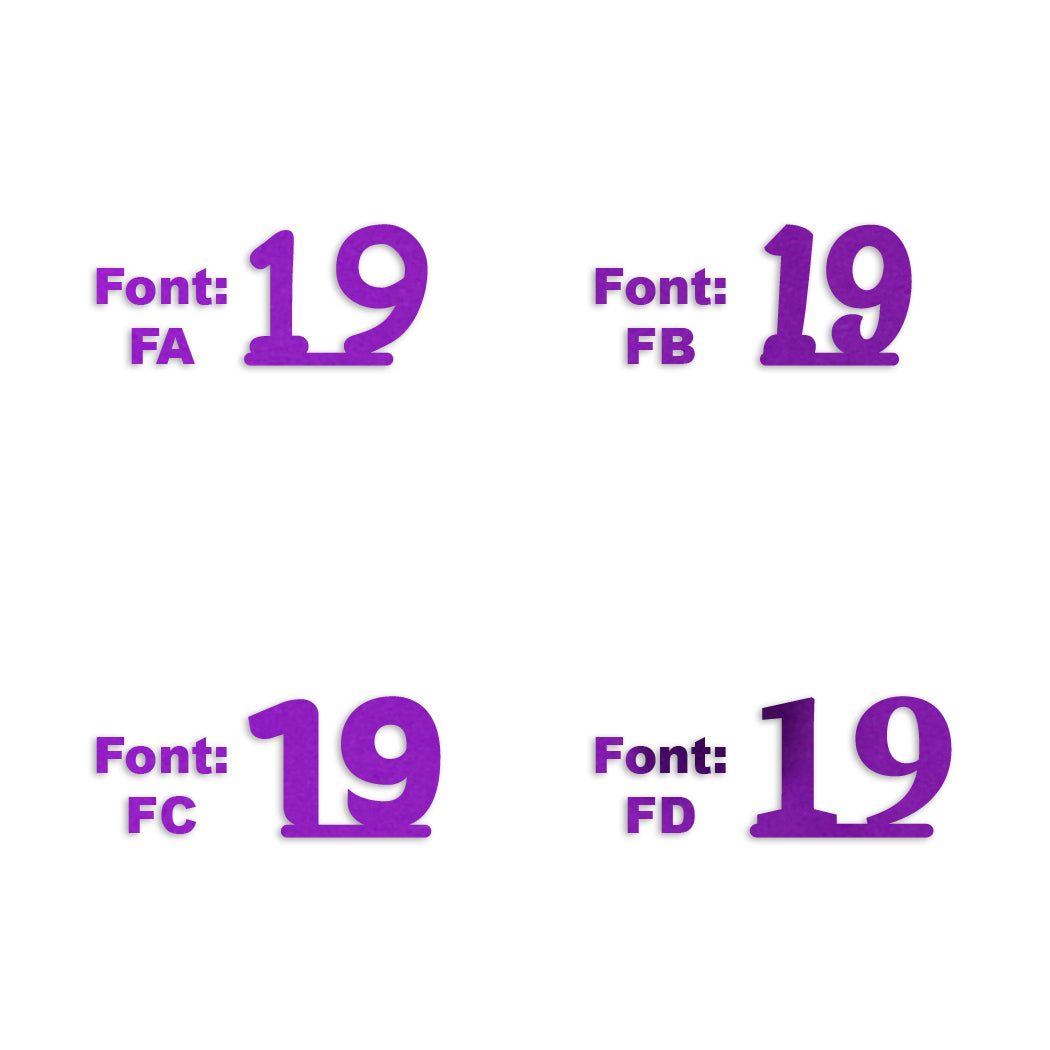 Custom-Fetti Number - 19 Purple