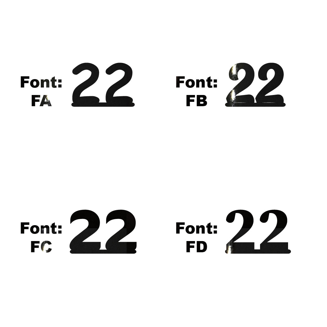 Custom-Fetti Number - 22 Black