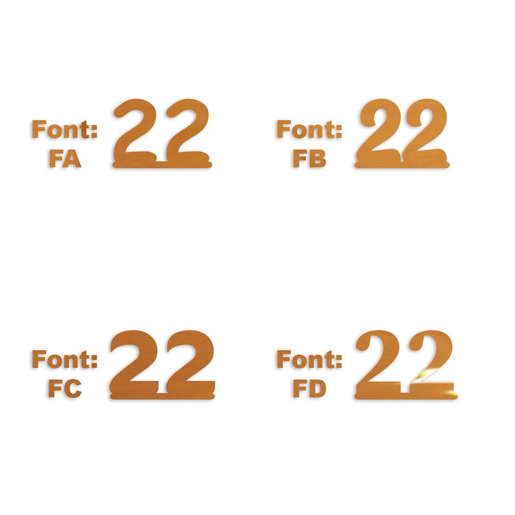 Custom-Fetti Number - 22 Orange