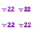 Custom-Fetti Number - 22 Purple