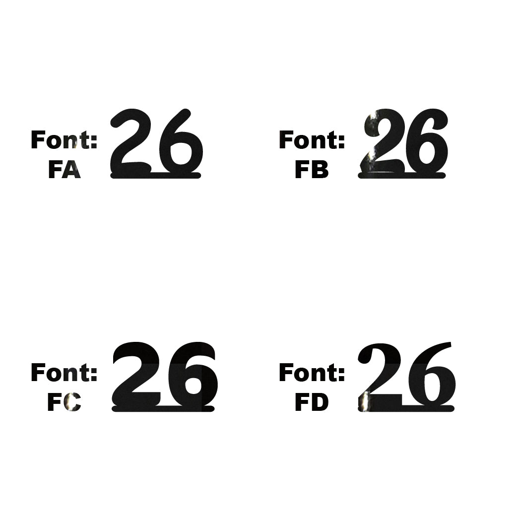 Custom-Fetti Number - 26 Black