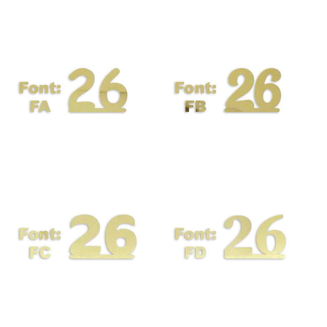 Custom-Fetti Number - 26 Gold