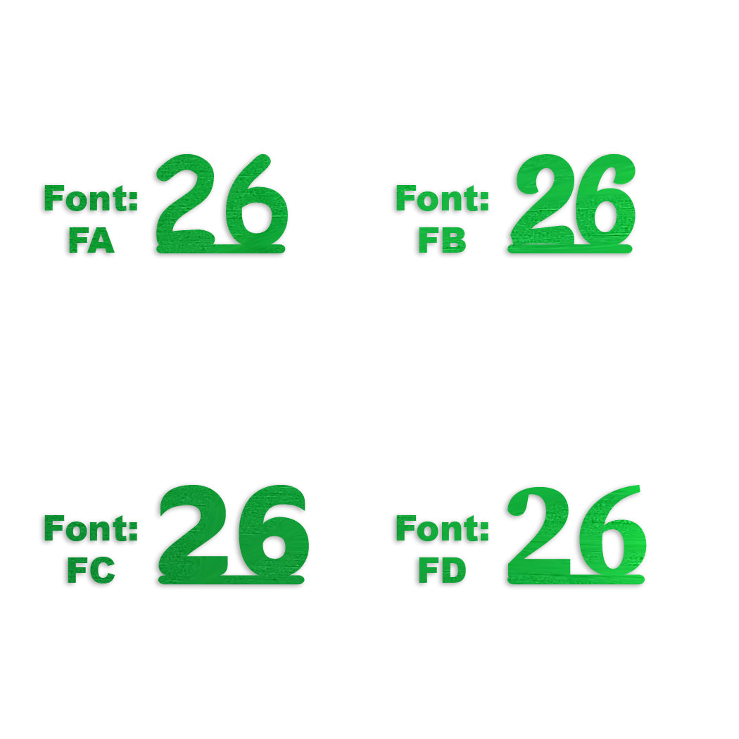 Custom-Fetti Number - 26 Green