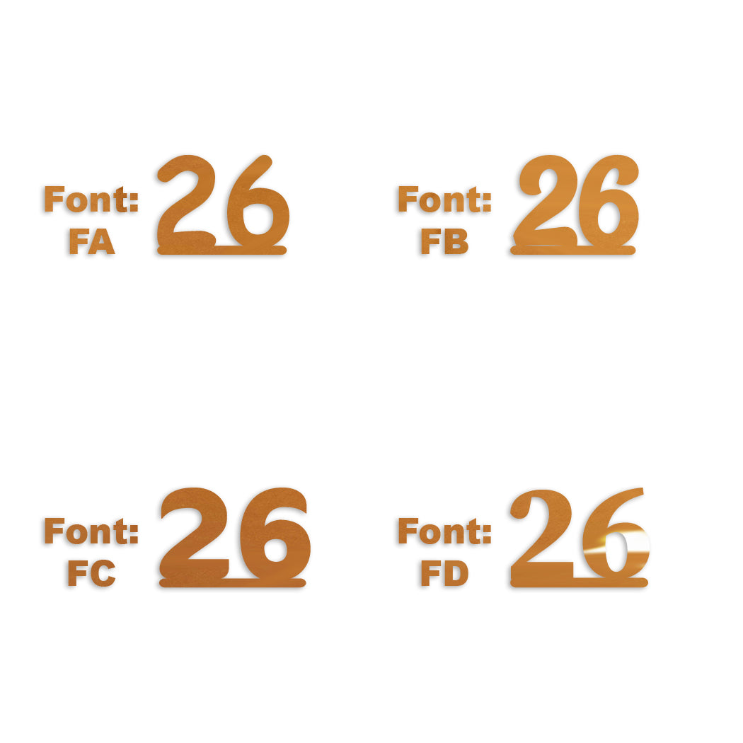 Custom-Fetti Number - 26 Orange