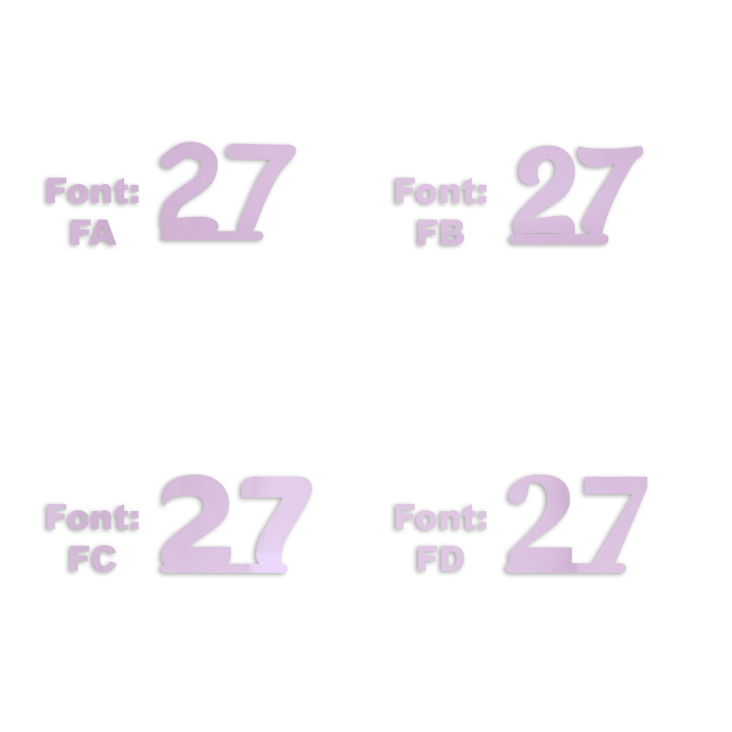 Custom-Fetti Number - 27 Pink