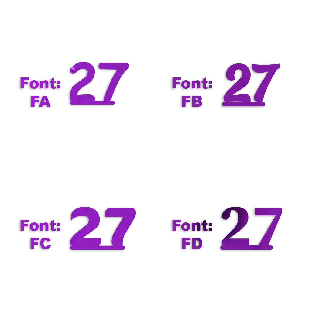 Custom-Fetti Number - 27 Purple