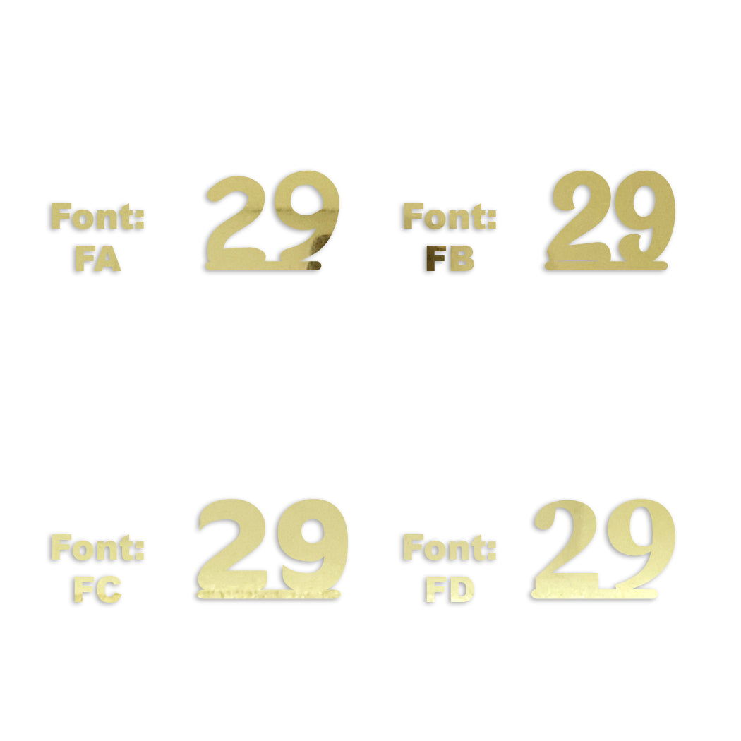 Custom-Fetti Number - 29 Gold