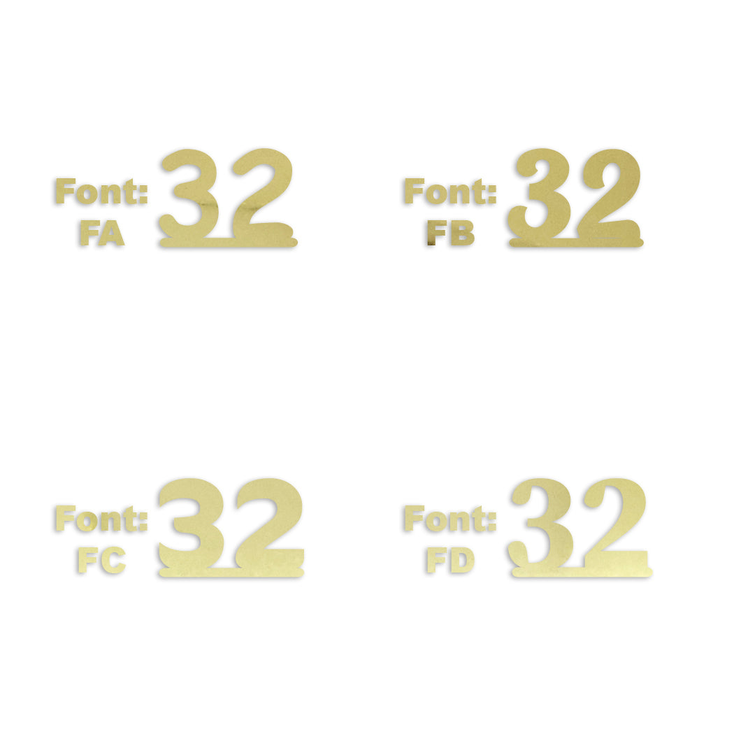 Custom-Fetti Number - 32 Gold