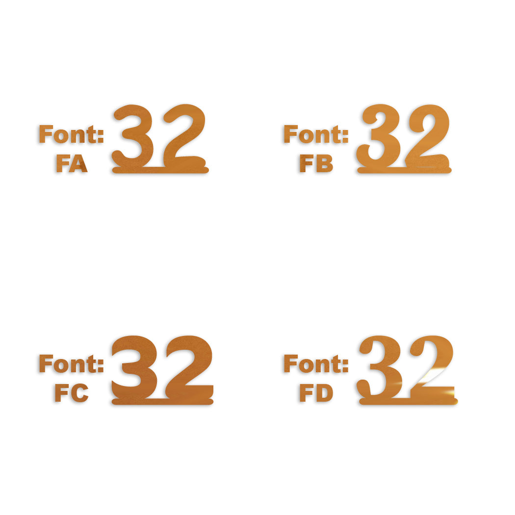 Custom-Fetti Number - 32 Orange