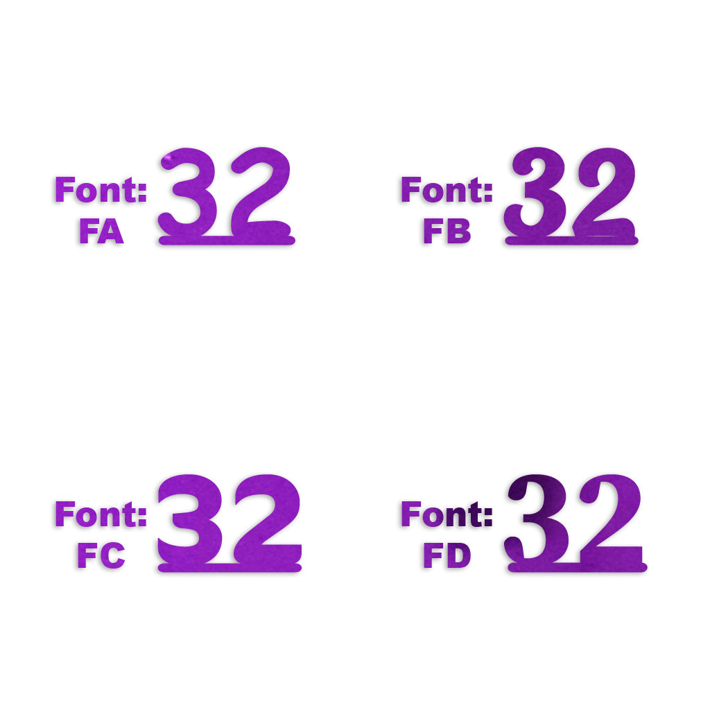 Custom-Fetti Number - 32 Purple