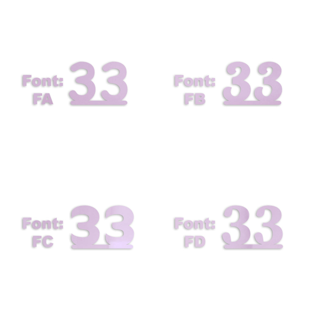 Custom-Fetti Number - 33 Pink