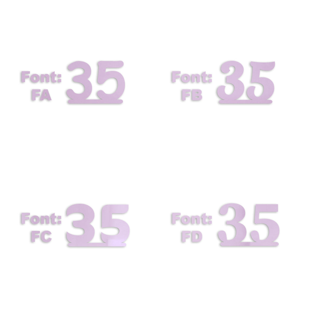 Custom-Fetti Number - 35 Pink