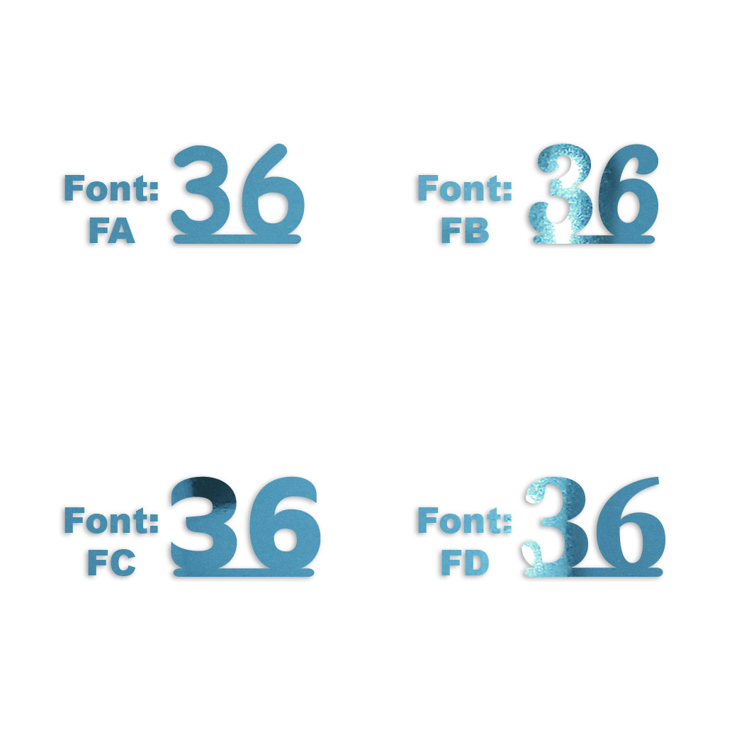 Custom-Fetti Number - 36 Blue Sky