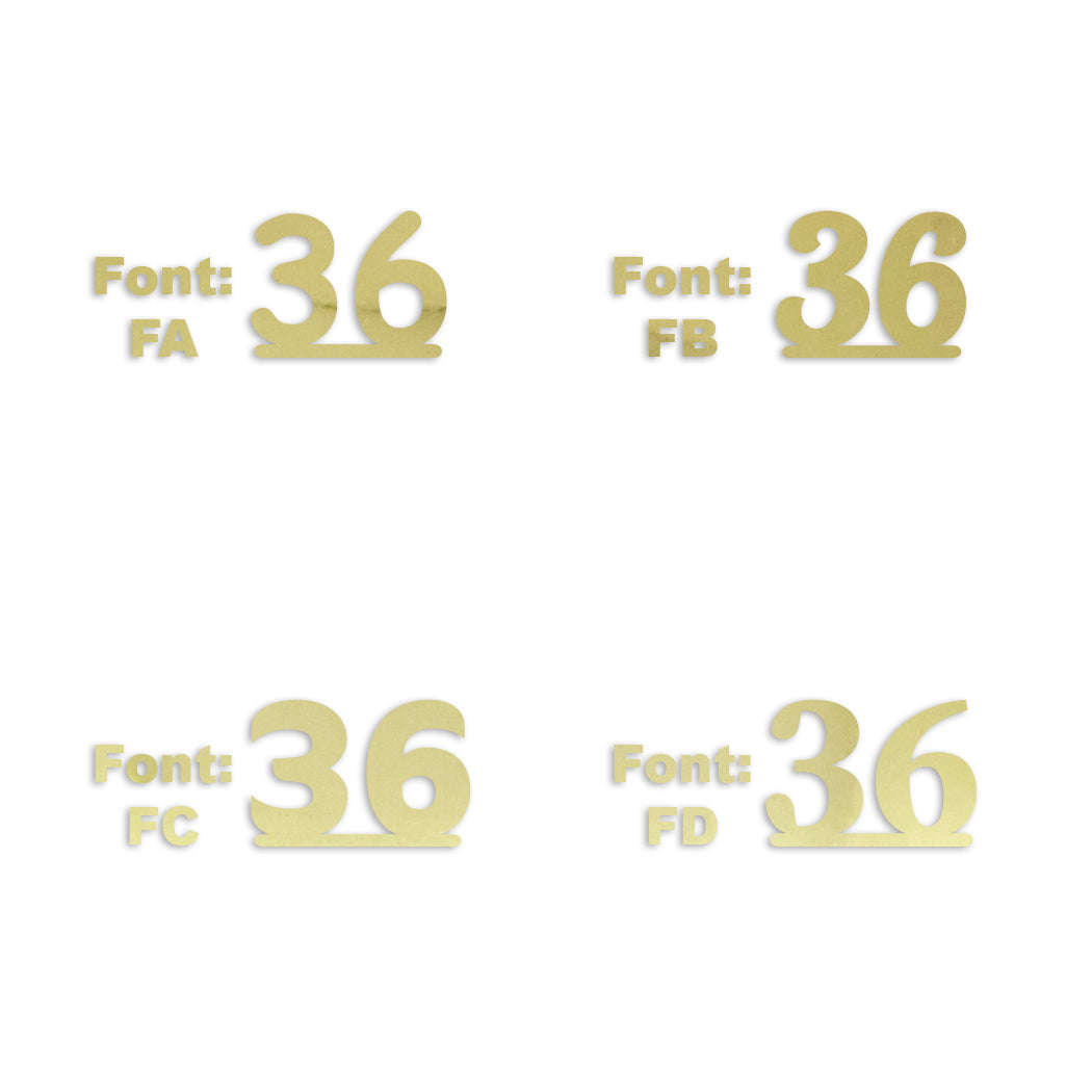 Custom-Fetti Number - 36 Gold