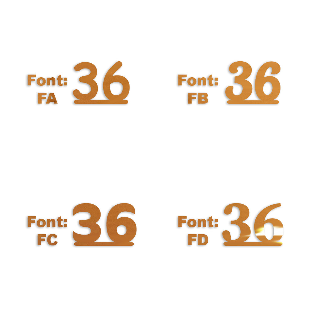 Custom-Fetti Number - 36 Orange