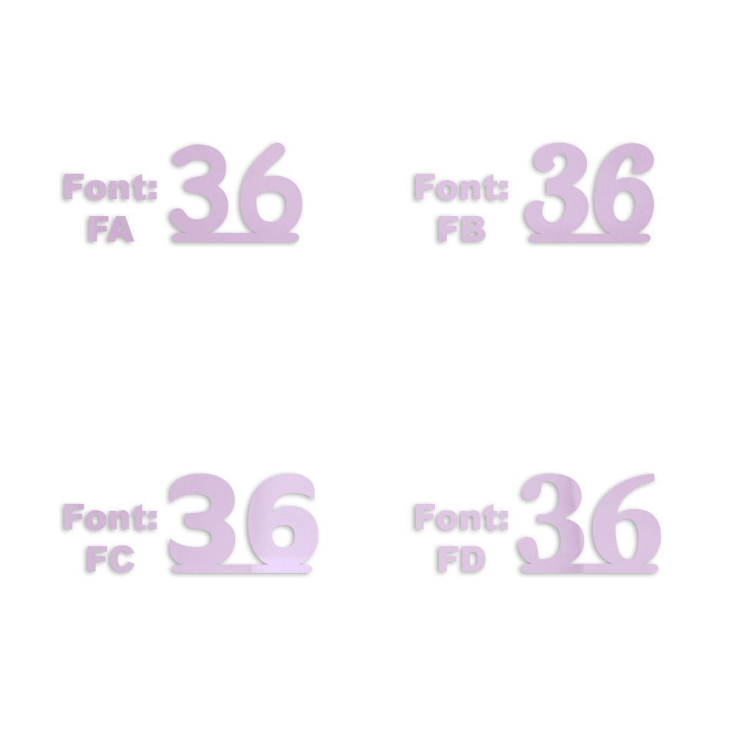 Custom-Fetti Number - 36 Pink