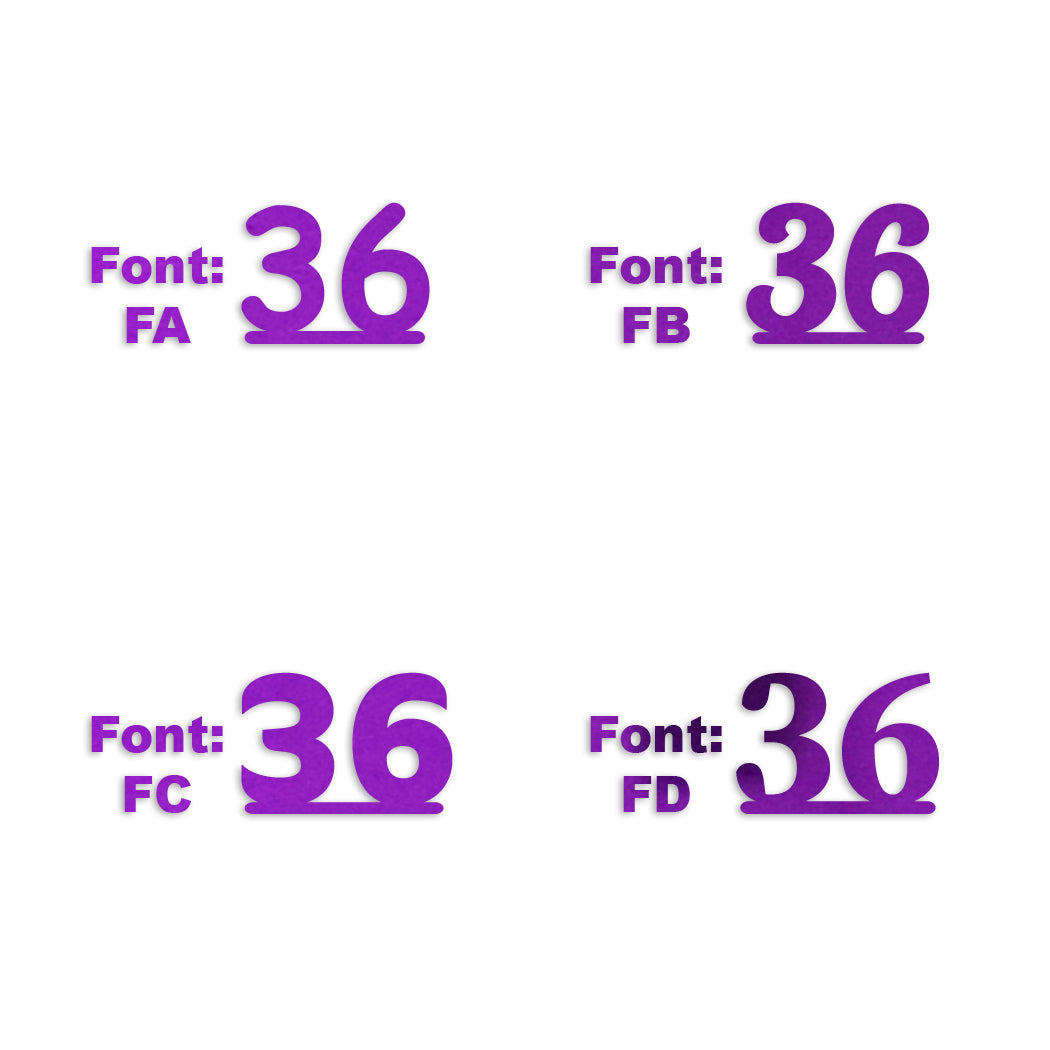 Custom-Fetti Number - 36 Purple