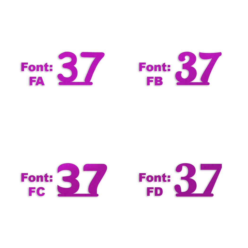 Custom-Fetti Number - 37 Fuchsia