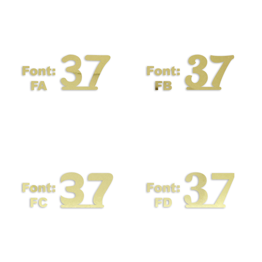 Custom-Fetti Number - 37 Gold