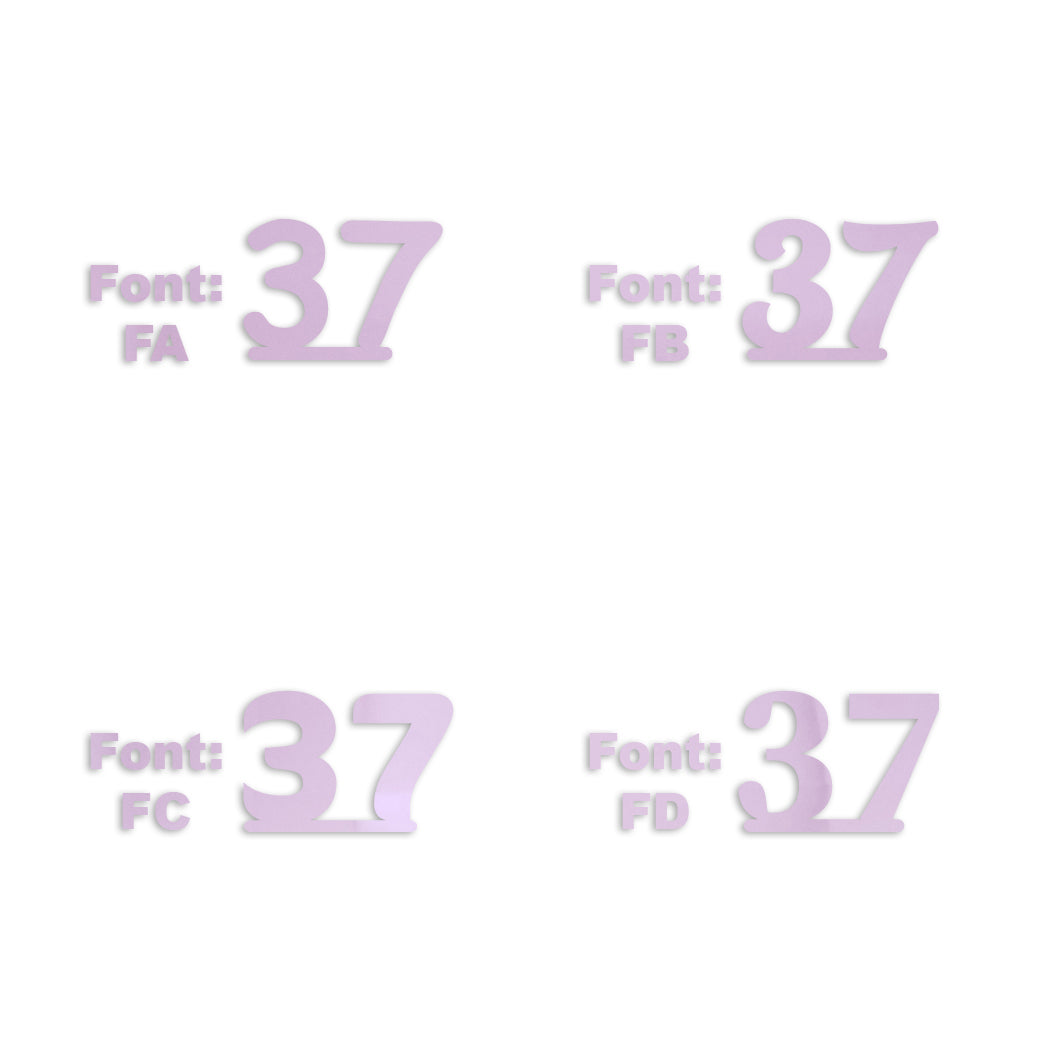 Custom-Fetti Number - 37 Pink