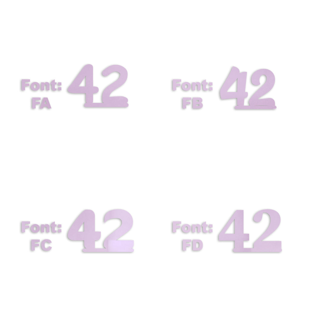 Custom-Fetti Number - 42 Pink