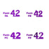 Custom-Fetti Number - 42 Purple