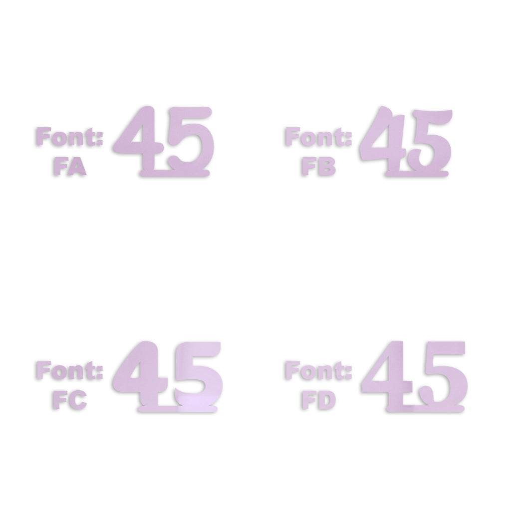 Custom-Fetti Number - 45 Pink