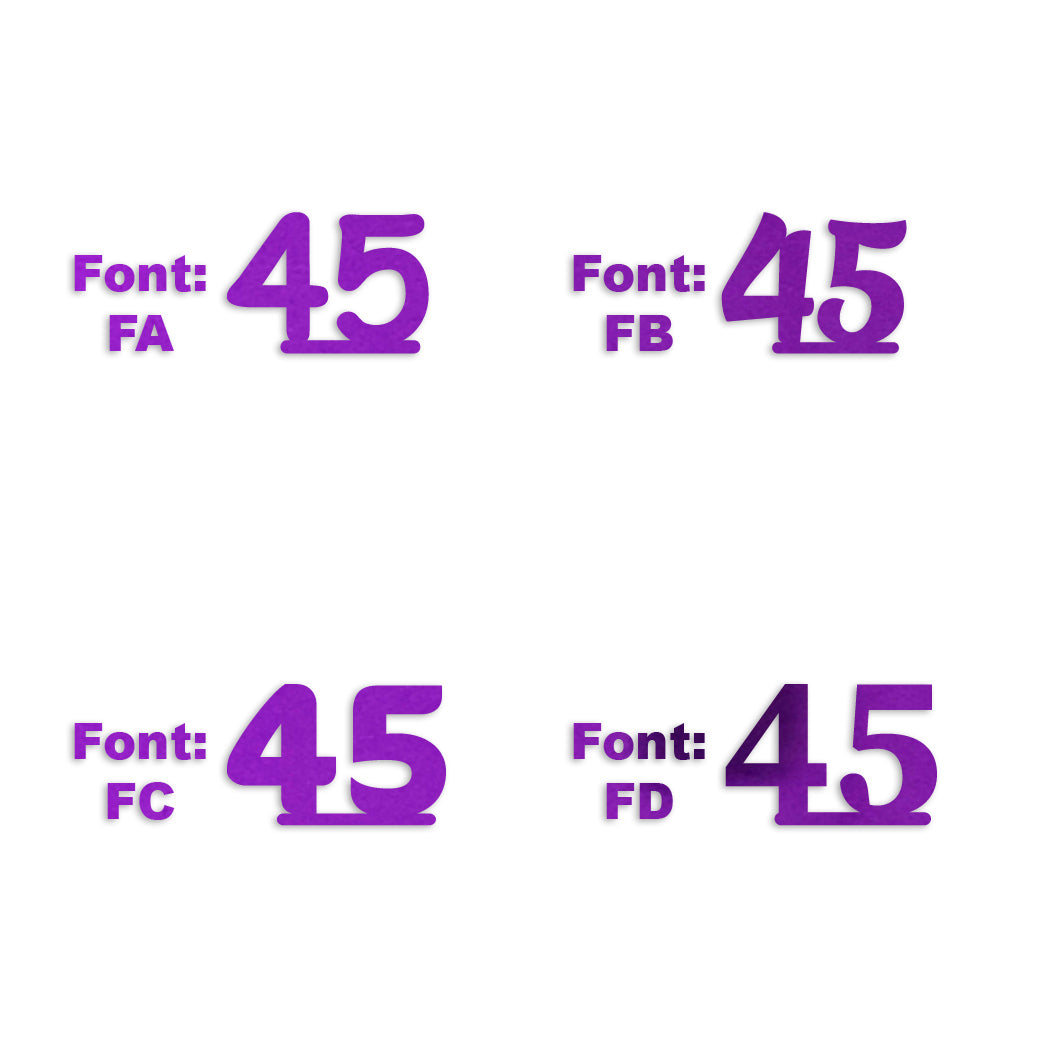 Custom-Fetti Number - 45 Purple