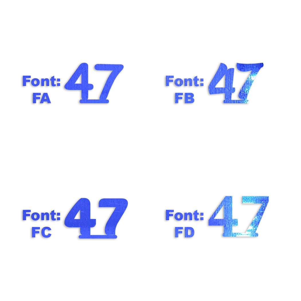 Custom-Fetti Number - 47 Blue Royal